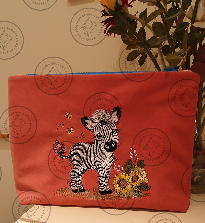 RAGGY ZEBRA Machine Embroidery Design