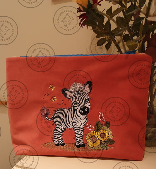 RAGGY ZEBRA Machine Embroidery Design