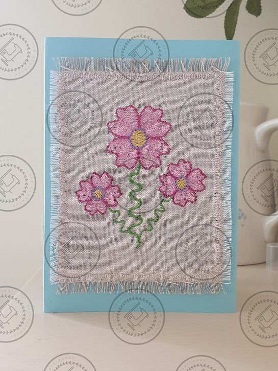 TRIPLE RIPPLE FLOWER Embroidery Design - TRF923 4 x 4