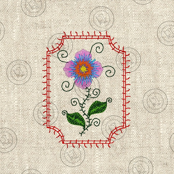 DITSY FLOWER Embroidery Design - DF023 3 x 4
