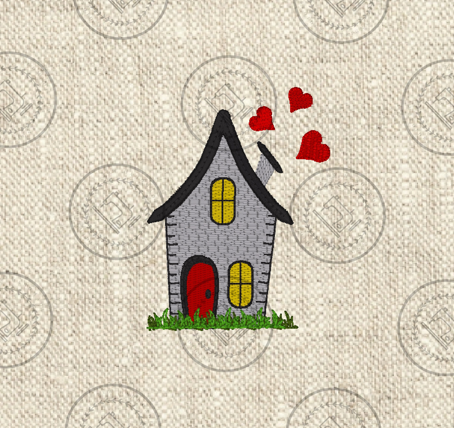 DITSY COTTAGE Embroidery Design - DC22 3.75 x 3.5