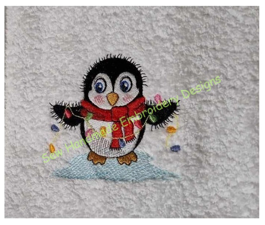 CHRISTMAS PENGUIN Machine Embroidery Design - CP22  4 x 4