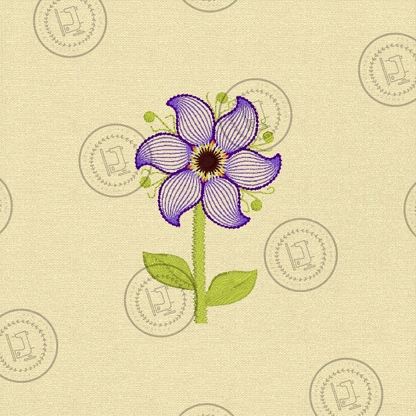 RIPPLE FLOWER 1 Machine Embroidery Design