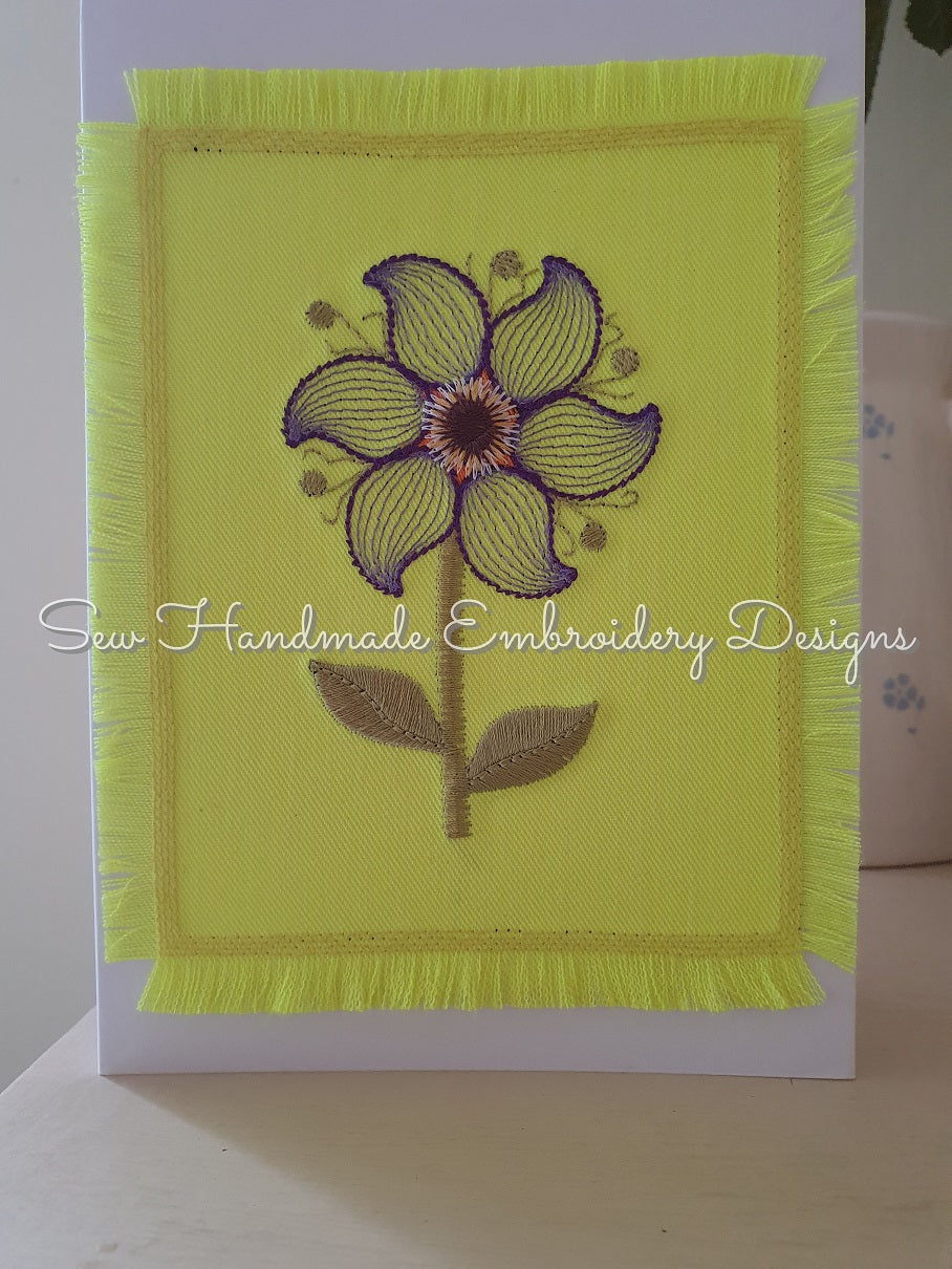 RIPPLE FLOWER 1 Machine Embroidery Design