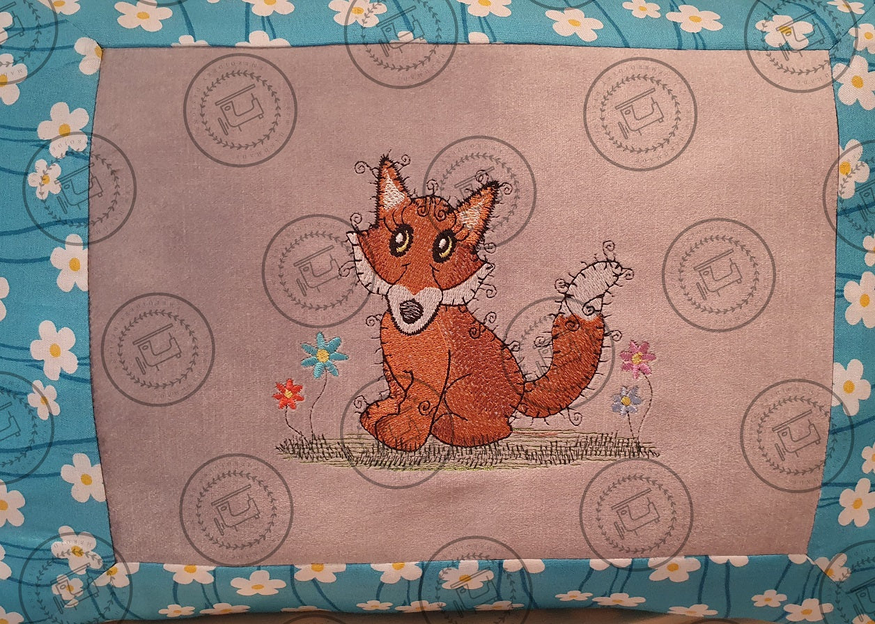 RAGGY FOX Machine Embroidery Design